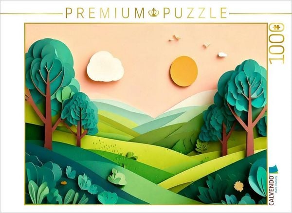 Produktbild: CALVENDO Puzzle Juni: W&auml;rme und Licht erf&uuml;llt das ganze Land, Schatten bieten vor allem die voll belaubten B&auml;ume. | 1000 Teile Lege-Gr&ouml;&szlig;e 64x48cm Foto-Puzzle f&uuml;r gl&uuml;ckliche Stunden