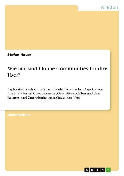 Produktbild: Wie fair sind Online-Communities f&uuml;r ihre User?