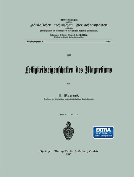 Produktbild: Die Festigkeitseigenschaften des Magnesiums