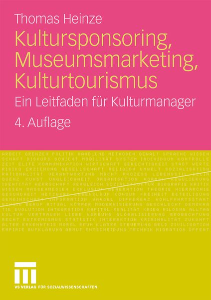 Produktbild: Kultursponsoring, Museumsmarketing, Kulturtourismus
