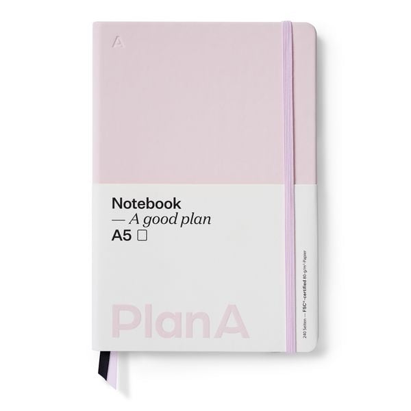Produktbild: Notizbuch A5 Hardcover Blanko Magnolia Pink