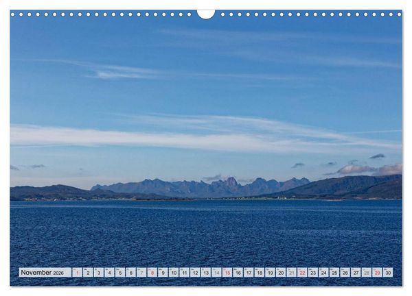 Produktbild: Hurtigruten - Faszination Natur (Wandkalender 2026 DIN A3 quer), CALVENDO Monatskalender