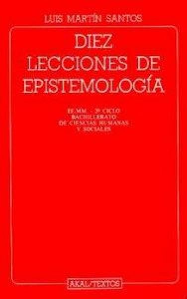 Produktbild: Diez lecciones de epistemolog&iacute;a