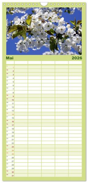 Produktbild: Familienplaner 2026 - Wundersch&ouml;nes "Altes Land" mit 5 Spalten (Wandkalender, 21 x 45 cm) CALVENDO