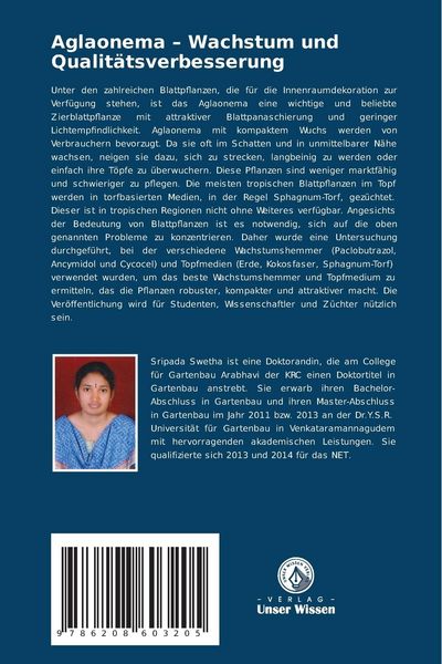 Produktbild: Aglaonema - Wachstum und Qualit&auml;tsverbesserung