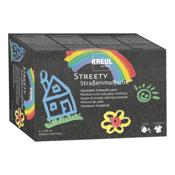 Produktbild: KREUL Streety Stra&szlig;enmalfarbe 6er Set 200 ml