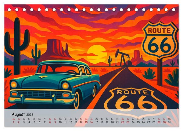 Produktbild: Nordamerika von Alaska bis Texas - Wild, Weit und Wundersch&ouml;n (Tischkalender 2026 DIN A5 quer), CALVENDO Monatskalender
