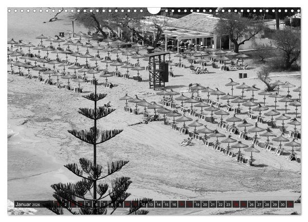 Produktbild: Mallorca monochrom (Wandkalender 2026 DIN A3 quer), CALVENDO Monatskalender