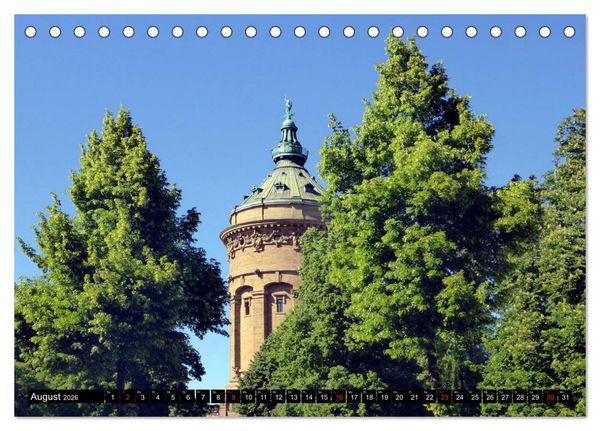 Produktbild: Gr&uuml;nes Mannheim (Tischkalender 2026 DIN A5 quer), CALVENDO Monatskalender