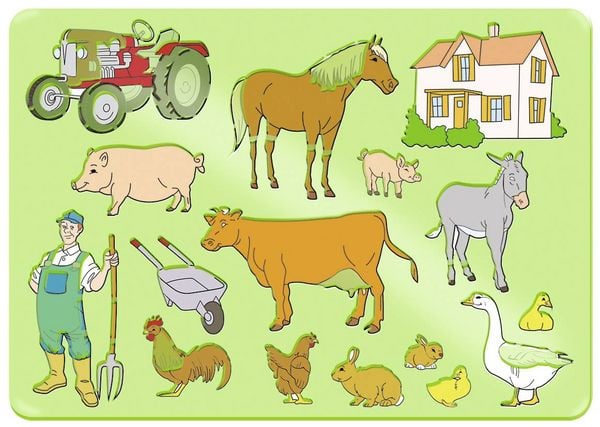 Produktbild: Mal-Schablonen-Set 1 ("Tiere")