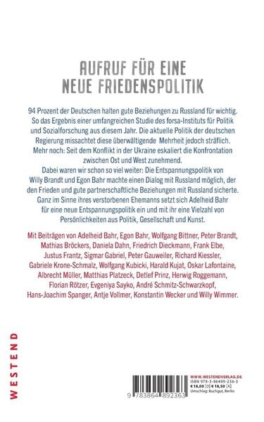Produktbild: Warum wir Frieden und Freundschaft mit Russland brauchen