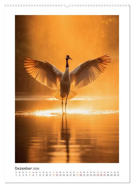 Produktbild: Tanz der V&ouml;gel (hochwertiger Premium Wandkalender 2026 DIN A2 hoch), Kunstdruck in Hochglanz