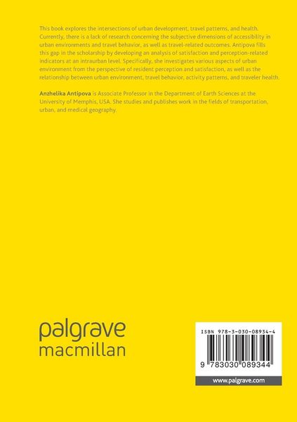 Produktbild: Urban Environment, Travel Behavior, Health, and Resident Satisfaction