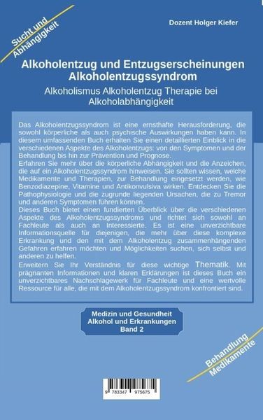 Produktbild: Alkoholentzug und Entzugserscheinungen Alkoholentzugssyndrom