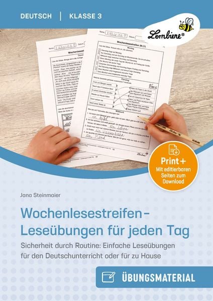 Produktbild: Wochenlesestreifen - Lese&uuml;bungen f&uuml;r jeden Tag
