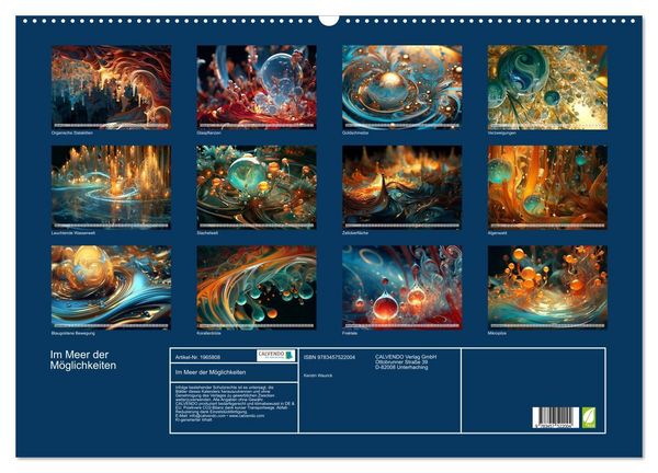 Produktbild: Im Meer der M&ouml;glichkeiten (Wandkalender 2026 DIN A2 quer), CALVENDO Monatskalender