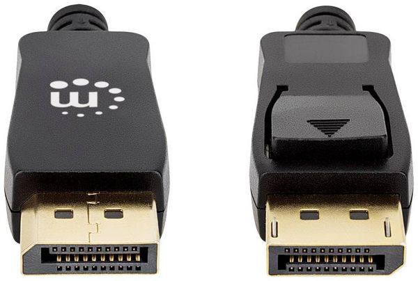 Produktbild: Manhattan DisplayPort Anschlusskabel DisplayPort Stecker, DisplayPort Stecker 2.00 m Schwarz 353618 8K UHD DisplayPort-Kabel