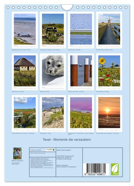 Produktbild: Texel - Momente die verzaubern (Wandkalender 2026 DIN A4 hoch), CALVENDO Monatskalender