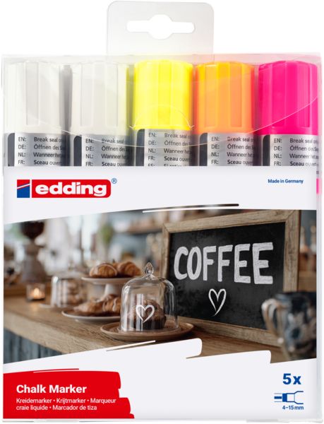 Produktbild: edding Kreidemarker 4090 5er Set