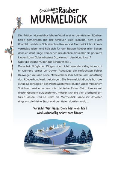 Produktbild: Geschichten vom R&auml;uber Murmeldick