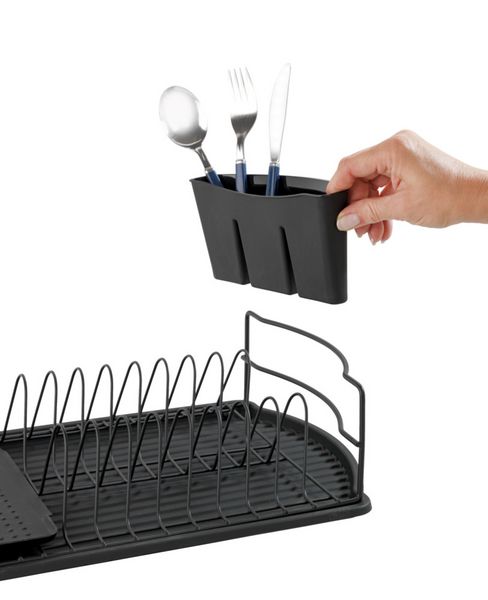 Produktbild: Geschirrabtropfer Mod. Basic Schwarz, f&uuml;r die Sp&uuml;le