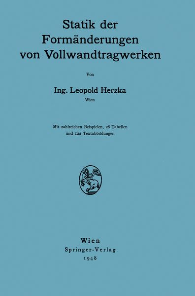 Produktbild: Statik der Form&auml;nderungen von Vollwandtragwerken