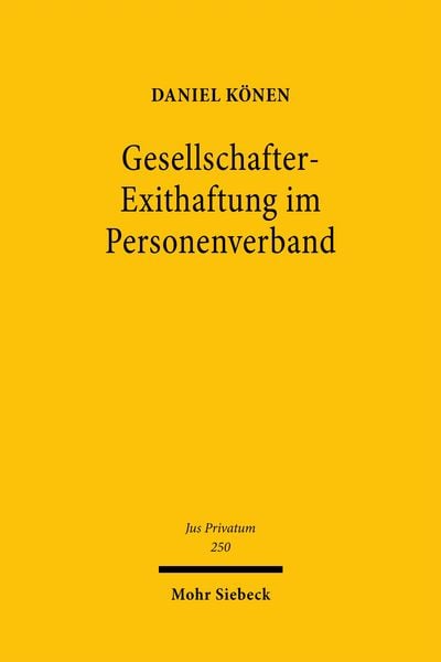 Produktbild: Gesellschafter-Exithaftung im Personenverband