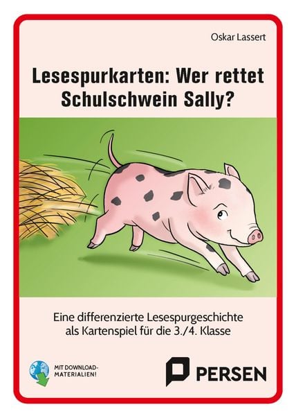 Produktbild: Lesespurkarten: Wer rettet Schulschwein Sally?