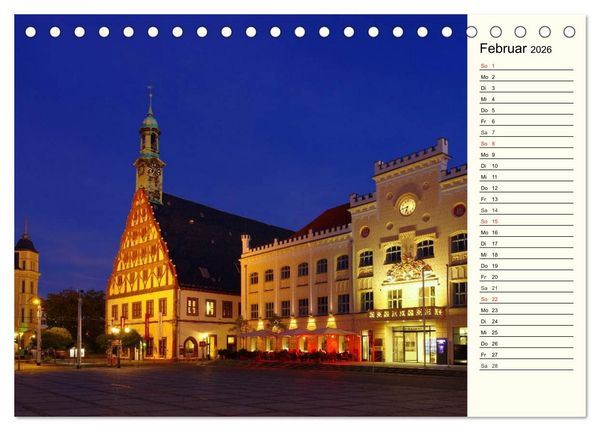 Produktbild: Zwickau - Stadt an der Mulde (Tischkalender 2026 DIN A5 quer), CALVENDO Monatskalender