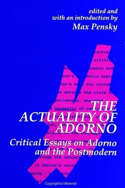 Produktbild: The Actuality of Adorno