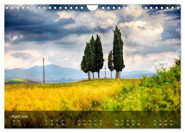 Produktbild: Toskana - sp&uuml;r den Sommer (Wandkalender 2026 DIN A4 quer), CALVENDO Monatskalender