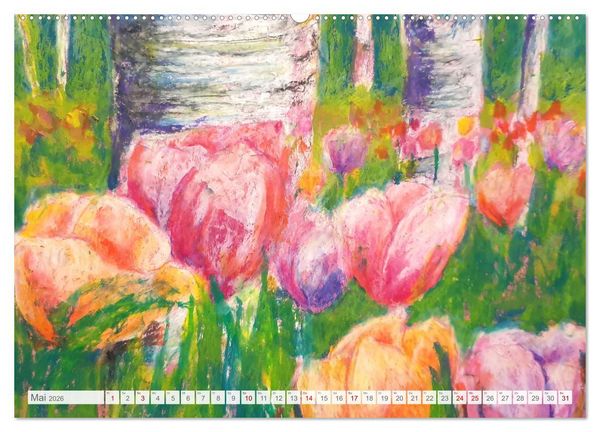 Produktbild: Lebendige Stille - Ein Jahr mit gemalten Stillleben (hochwertiger Premium Wandkalender 2026 DIN A2 quer), Kunstdruck in Hochglanz