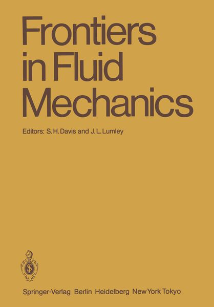 Produktbild: Frontiers in Fluid Mechanics