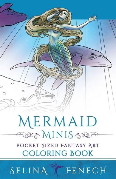 Produktbild: Mermaid Minis - Pocket Sized Fantasy Art Coloring Book
