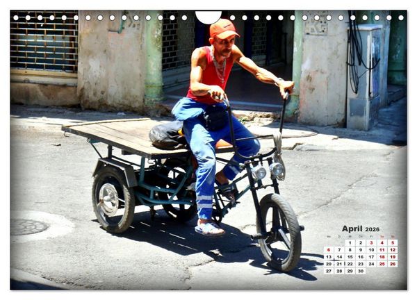 Produktbild: Lastenr&auml;der in Havanna (Wandkalender 2026 DIN A4 quer), CALVENDO Monatskalender