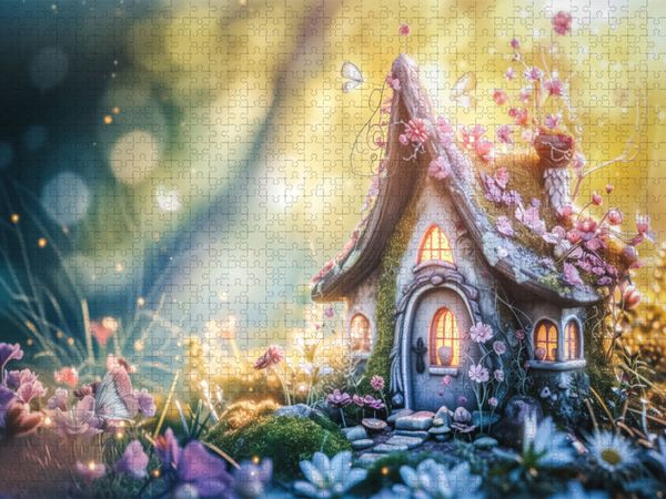 Produktbild: CALVENDO Puzzle Ein Blick auf die versteckten H&auml;uschen der Zwerge | 2000 Teile Lege-Gr&ouml;&szlig;e 90x67cm Foto-Puzzle f&uuml;r gl&uuml;ckliche Stunden