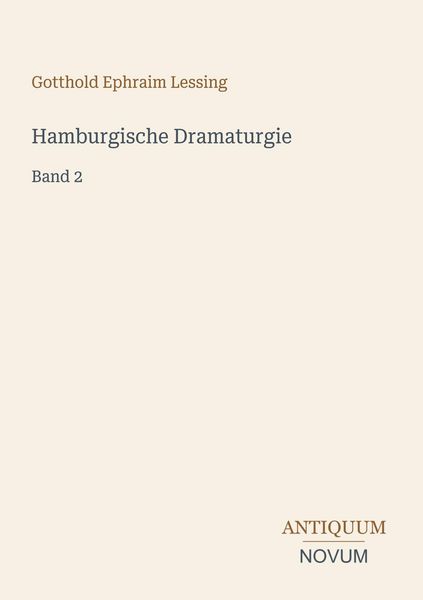 Produktbild: Hamburgische Dramaturgie