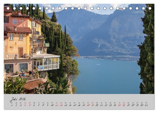 Produktbild: Sehnsuchtsziel Lago di Garda (Tischkalender 2026 DIN A5 quer), CALVENDO Monatskalender