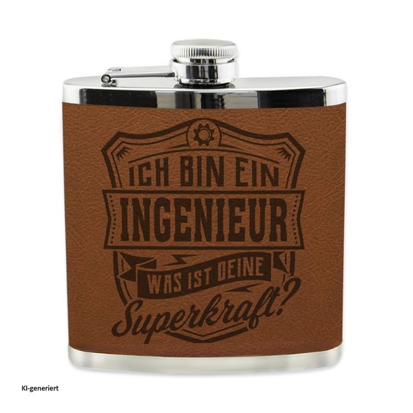 Produktbild: HTI-Living Echter Kerl Flachmann Ingenieur Echter Kerl Flachmann Ingenieur