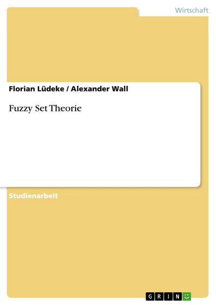 Produktbild: Fuzzy Set Theorie