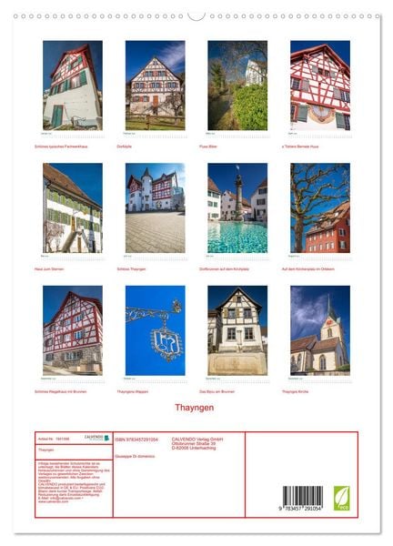 Produktbild: Thayngen (hochwertiger Premium Wandkalender 2026 DIN A2 hoch), Kunstdruck in Hochglanz