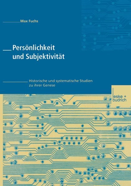 Produktbild: Pers&ouml;nlichkeit und Subjektivit&auml;t