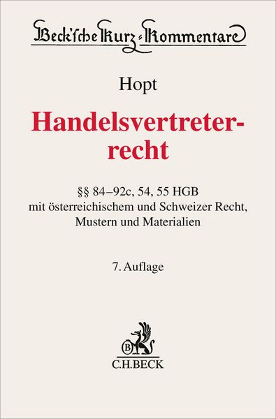 Produktbild: Handelsvertreterrecht
