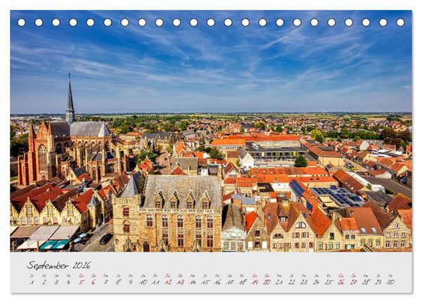 Produktbild: Belgien - Grafschaft Flandern (Tischkalender 2026 DIN A5 quer), CALVENDO Monatskalender