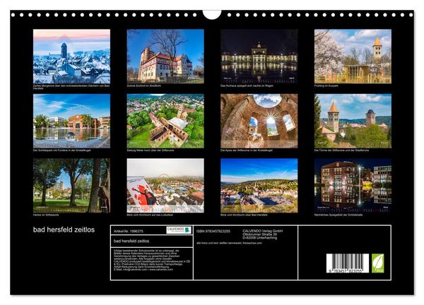 Produktbild: bad hersfeld zeitlos (Wandkalender 2026 DIN A3 quer), CALVENDO Monatskalender