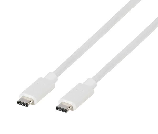 Vivanco USB-Kabel USB-C® Stecker, USB-C® Stecker 1.00m Weiß 63088