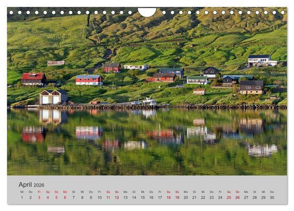 Produktbild: F&auml;r&ouml;er Inseln 2026 (Wandkalender 2026 DIN A4 quer), CALVENDO Monatskalender