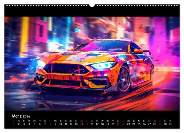 Produktbild: Im Rausch der Geschwindigkeit (hochwertiger Premium Wandkalender 2026 DIN A2 quer), Kunstdruck in Hochglanz