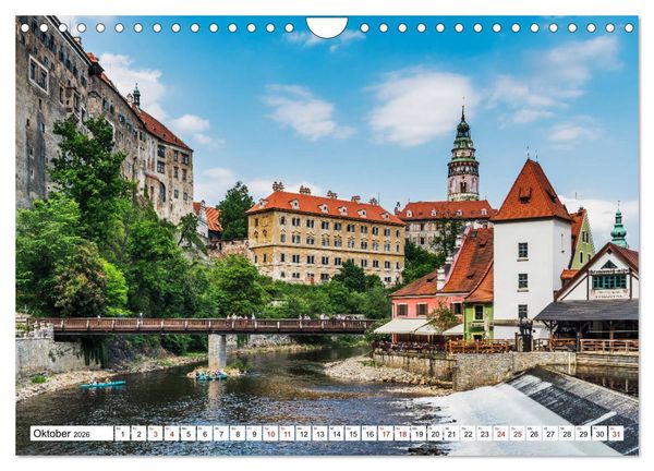 Produktbild: Ein Wochenende in Krumau (Wandkalender 2026 DIN A4 quer), CALVENDO Monatskalender