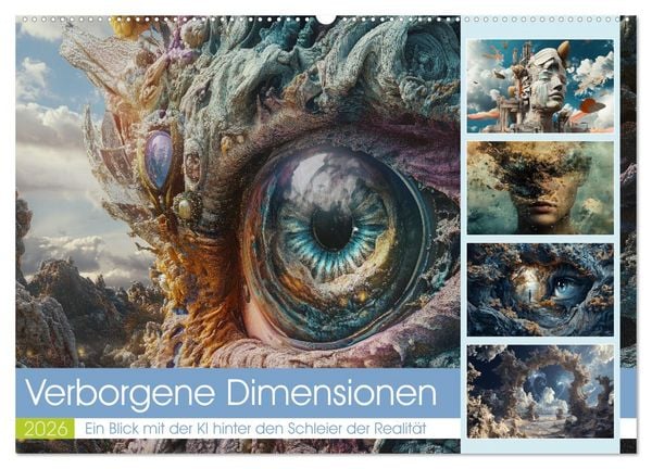 Produktbild: Verborgene Dimensionen (Wandkalender 2026 DIN A2 quer), CALVENDO Monatskalender
